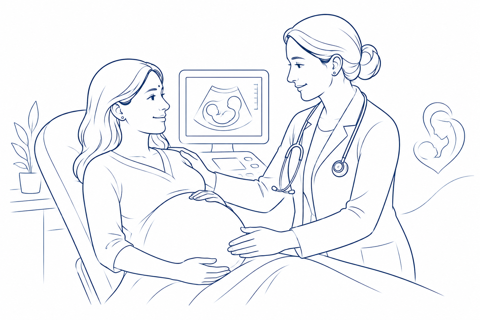 Gynecologic Oncologist Doctors line diagram in Indore
